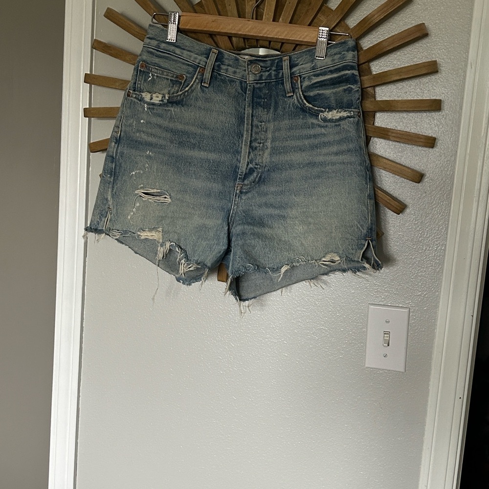 Agolde Dee Ultra High Rise Denim Shorts - Picture 5 of 13
